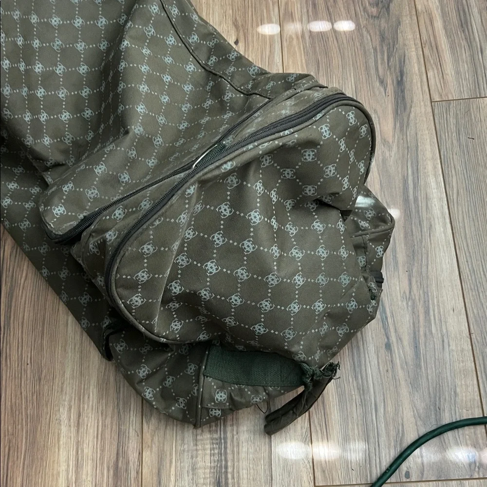 🔥OLIVE GREEN LARGE LUGGAGE WITH MULTI ZIPPERS